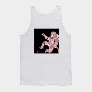 Astronaut in Pink Space Tank Top